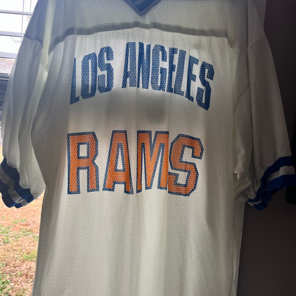 LOGO 7 Blue and White Sports Jersey